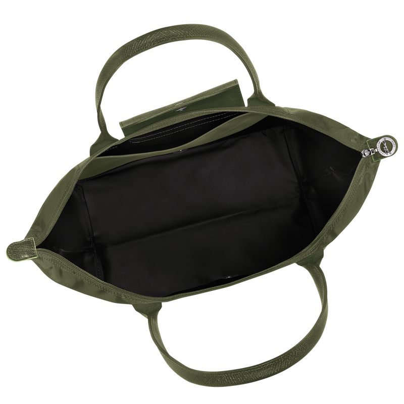 Dark Green Longchamp Le Pliage Green L Women Tote Bag | Indonesia-142CEASXD