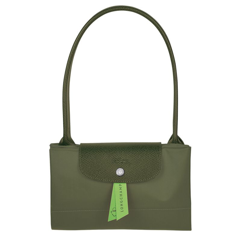 Dark Green Longchamp Le Pliage Green L Women Tote Bag | Indonesia-142CEASXD