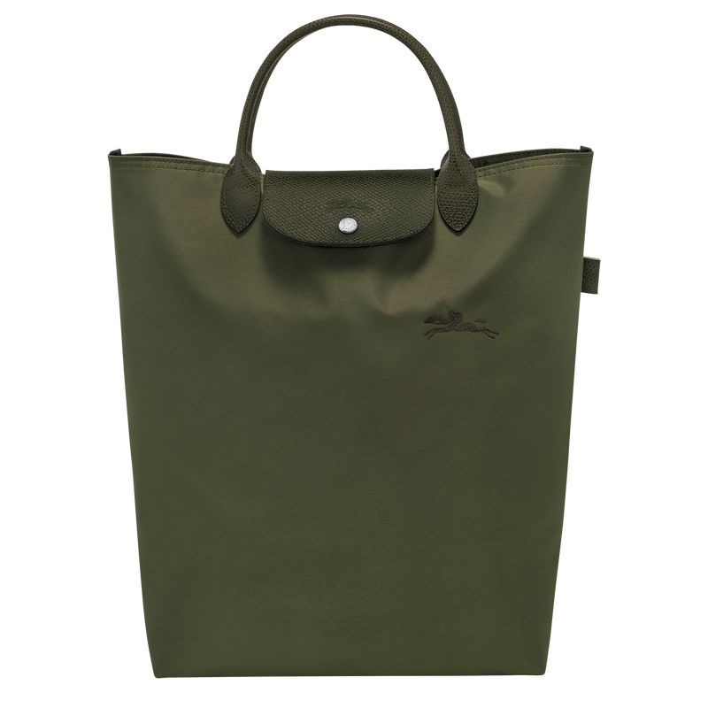 Dark Green Longchamp Le Pliage Green M Men Tote Bag | Indonesia-284EUJQAG