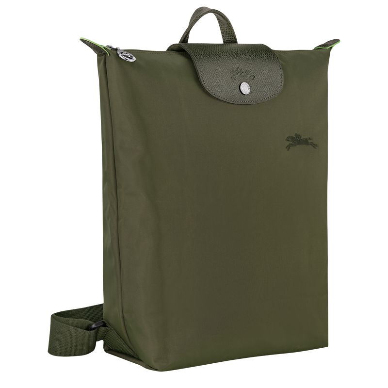 Dark Green Longchamp Le Pliage Green M Women Backpack | Indonesia-849DREHZS