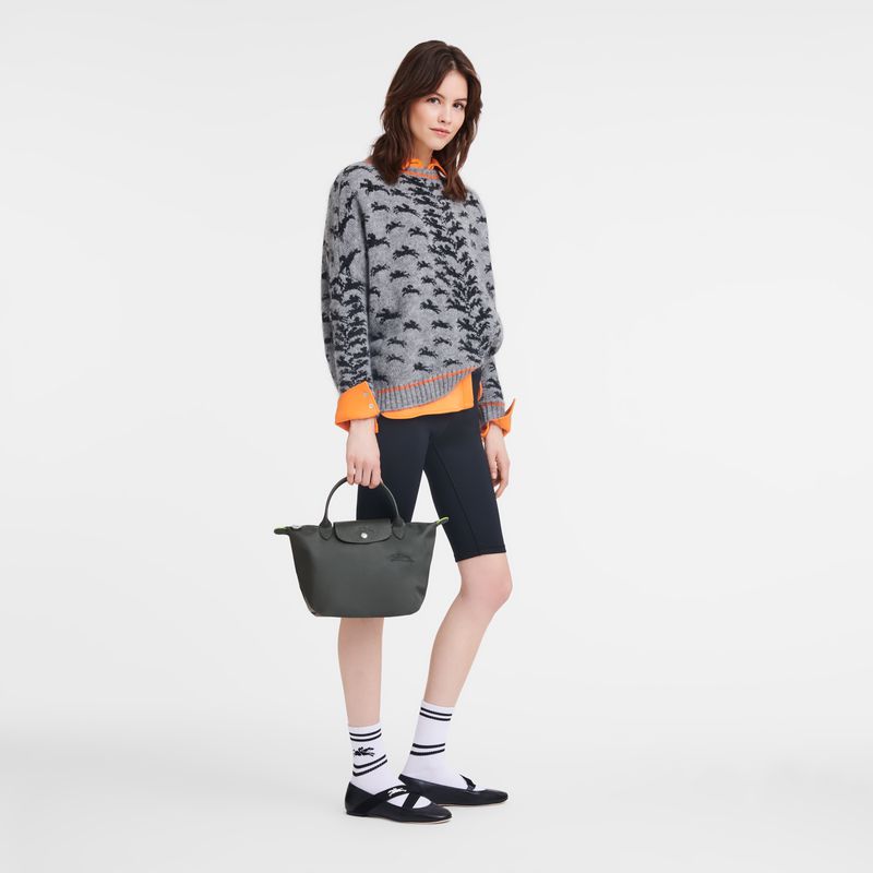 Deep Grey Longchamp Le Pliage Green S Women Handbag | Indonesia-310JZOEHN