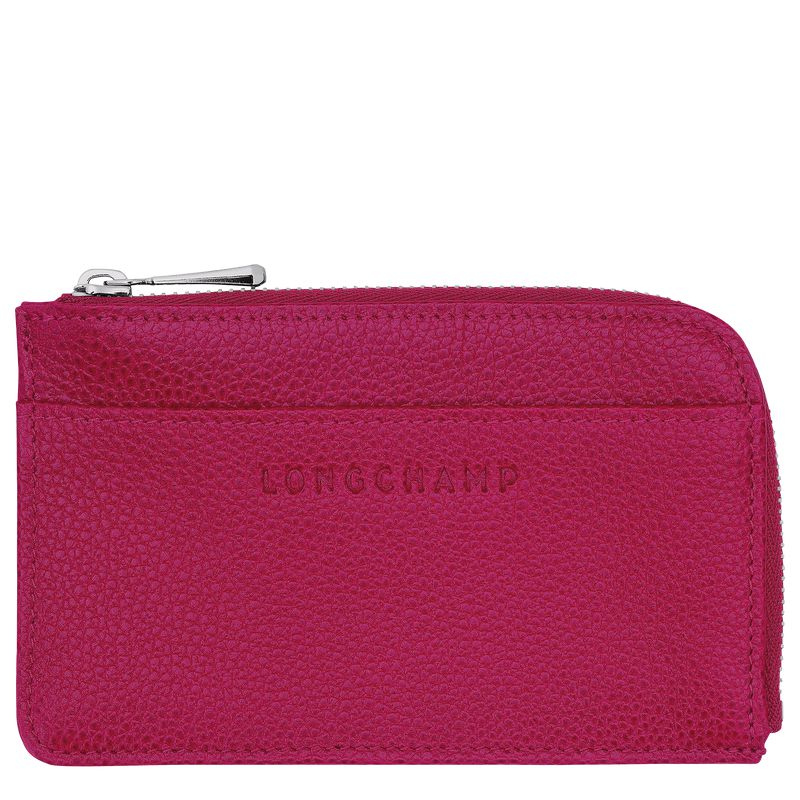 Fuchsia Longchamp Le Foulonné Men Card Holder | Indonesia-875IJHODN