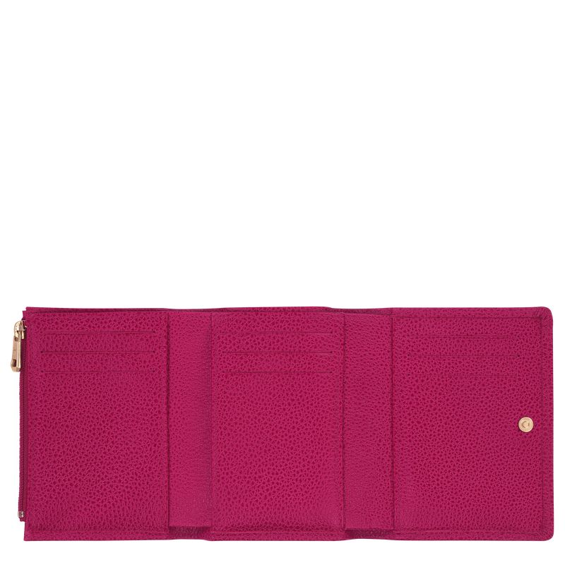 Fuchsia Longchamp Le Foulonné Men Wallet | Indonesia-794JUHBGC