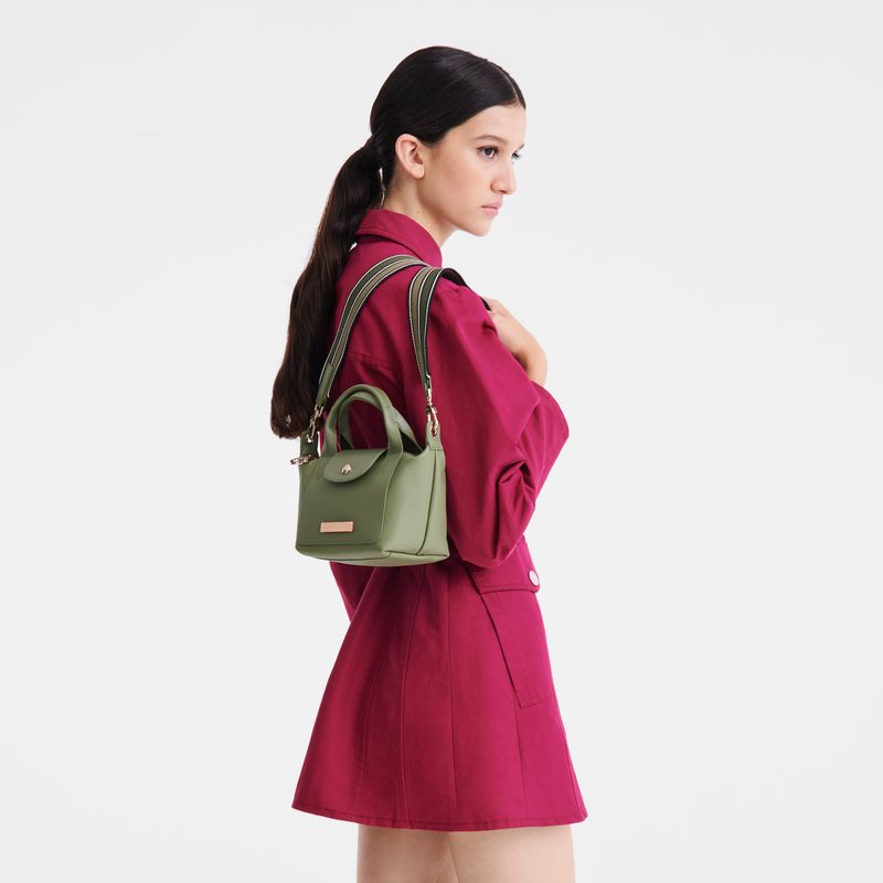 Green Longchamp Le Pliage Xtra Xs Men Handbag | Indonesia-650DGIQUF