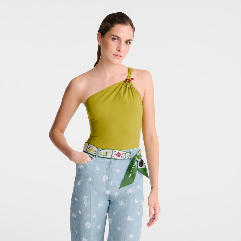 Green / Multicolor Longchamp Pink And Green Women Headband | Indonesia-102ISKEUJ