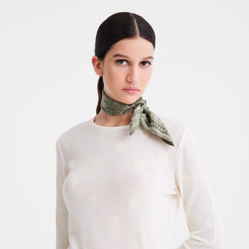 Green / Multicolor Longchamp Tree Of Life 50 Women Scarf | Indonesia-271MQIKTB