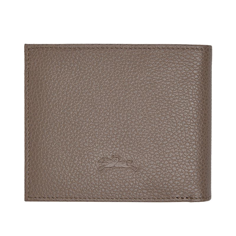 Grey Longchamp Le Foulonné Women Wallet | Indonesia-506JSKLFH