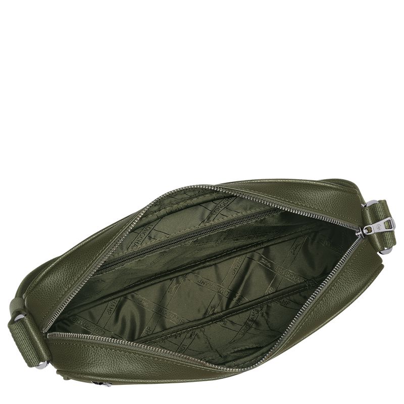 Khaki Longchamp Le Foulonné M Camera Men Crossbody Bag | Indonesia-309YMUPJG
