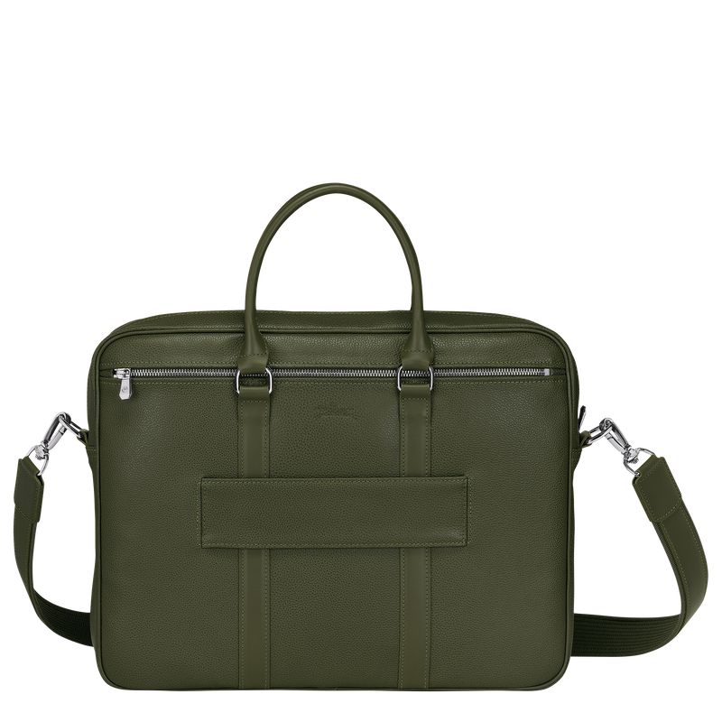 Khaki Longchamp Le Foulonné S Women Briefcase | Indonesia-625HYSGQE