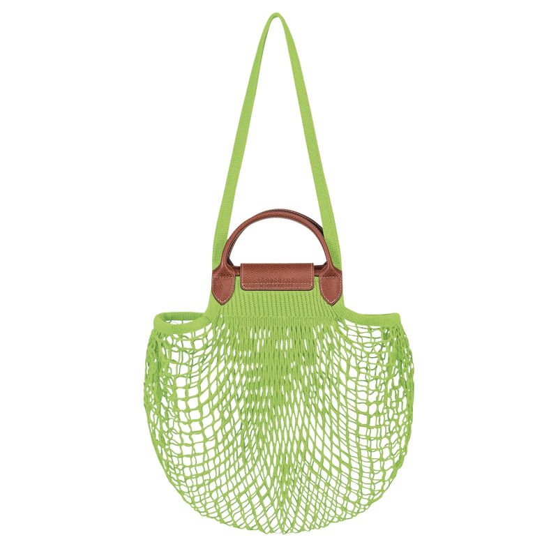 Light Green Longchamp Le Pliage Filet L Women Mesh Bag | Indonesia-639CQGOVW