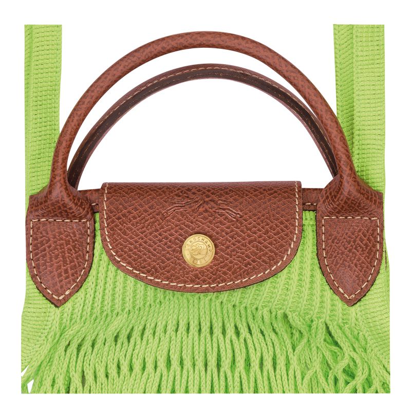 Light Green Longchamp Le Pliage Filet L Women Mesh Bag | Indonesia-639CQGOVW