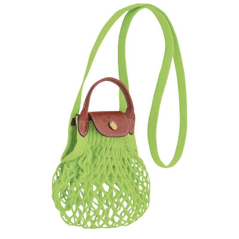 Light Green Longchamp Le Pliage Filet Xs Women Mesh Bag | Indonesia-495CNQDBA