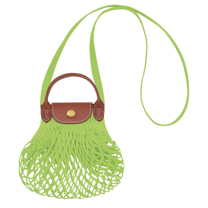 Light Green Longchamp Le Pliage Filet Xs Women Mesh Bag | Indonesia-495CNQDBA