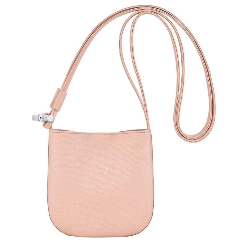 Light Rose Longchamp Le Roseau S Women Crossbody Bag | Indonesia-137WUGZAS
