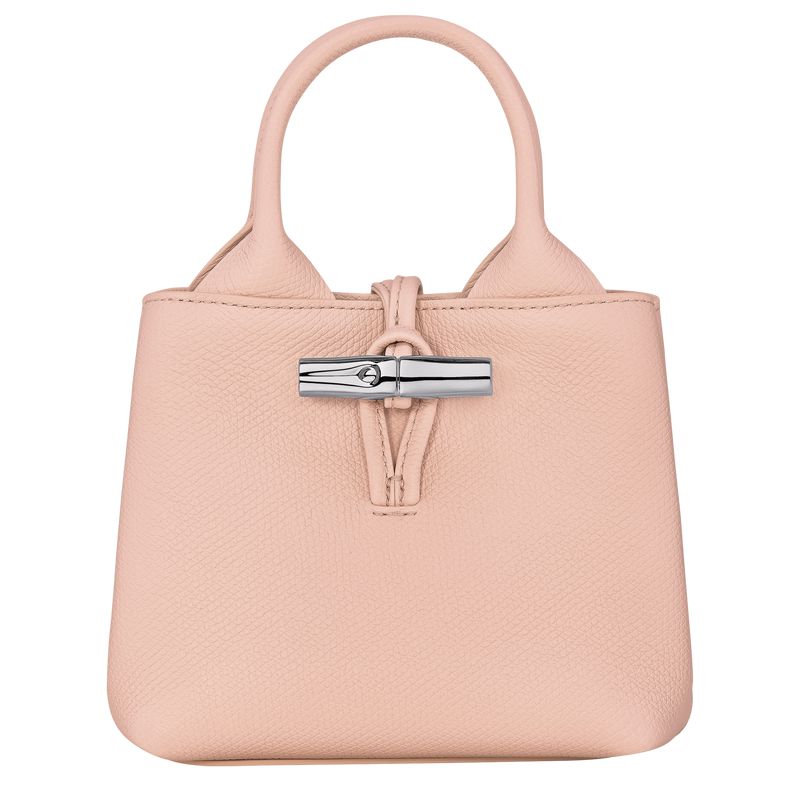 Light Rose Longchamp Le Roseau Xs Women Handbag | Indonesia-481KNMVBD