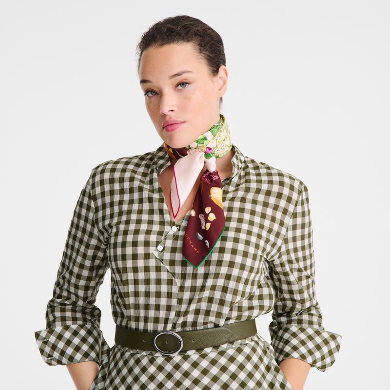 Multicolor Longchamp Beyond The Garden 90 Women Scarf | Indonesia-024VPWHEL
