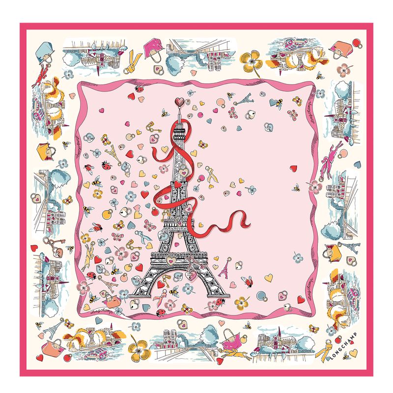 Multicolor Longchamp Equestrian Tower 50 Women Scarf | Indonesia-614BLAUXW