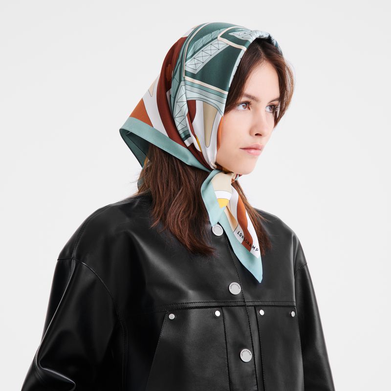 Multicolor Longchamp Equestrian Tower 70 Women Scarf | Indonesia-597DYIERX