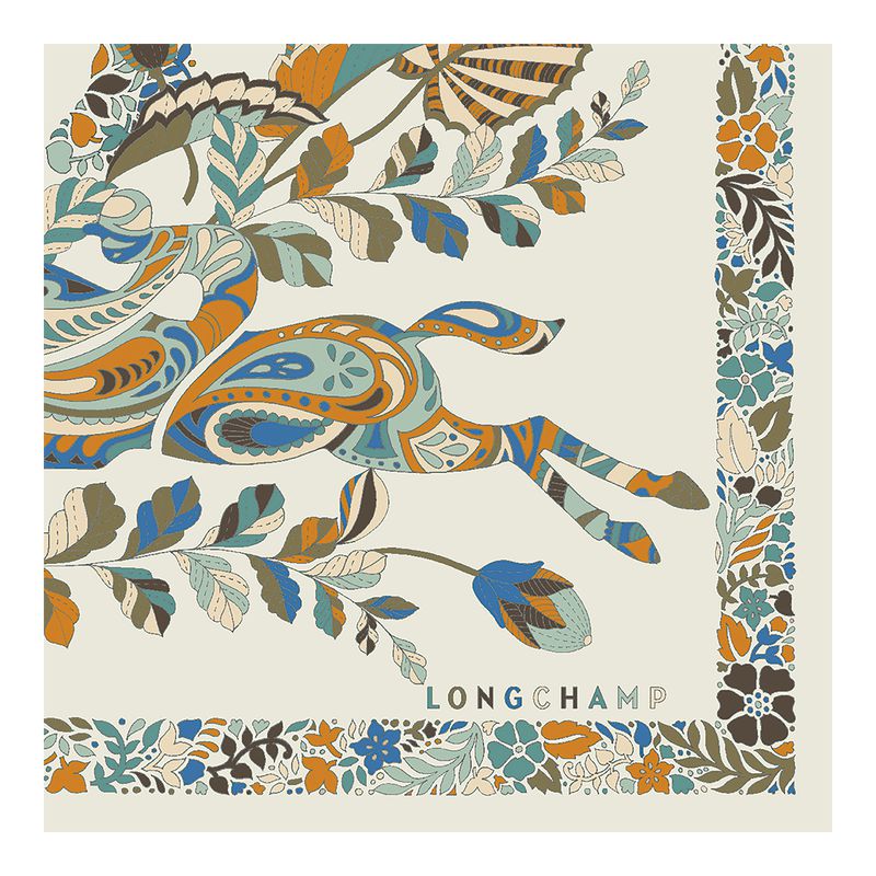 Multicolor Longchamp Forêt 50 Women Scarf | Indonesia-167IOTHFS