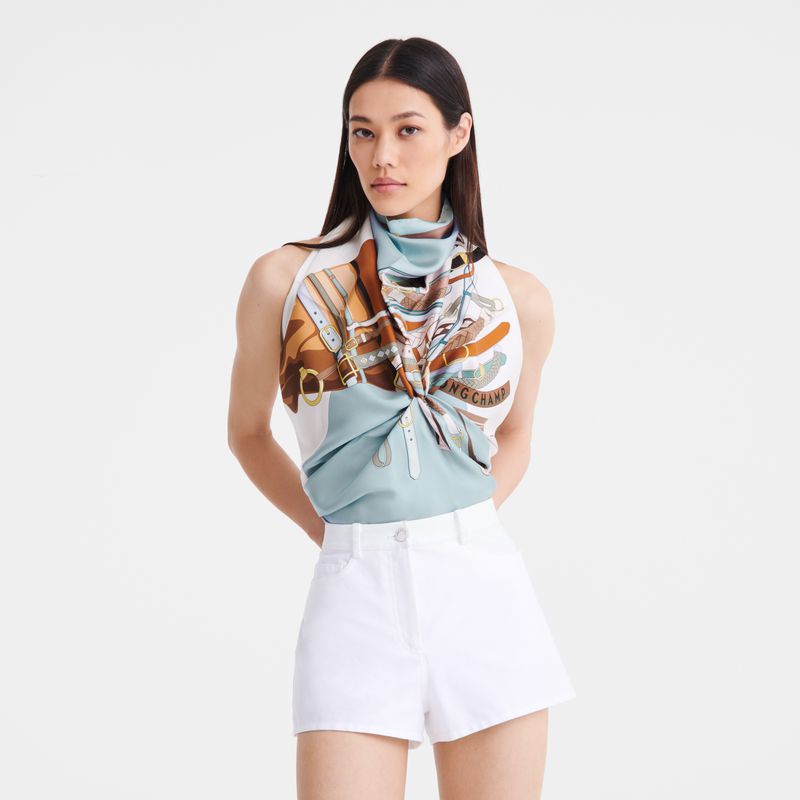 Multicolor Longchamp Tête De Cheval 90 Women Scarf | Indonesia-327MTVASG