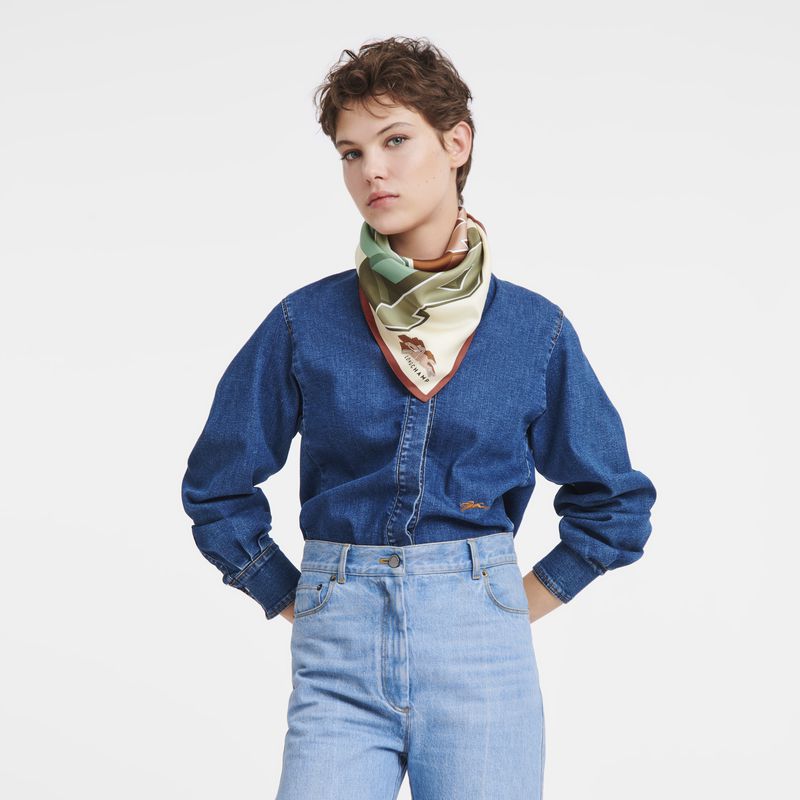 Multicolor Longchamp University 70 Women Scarf | Indonesia-679JNLKGI