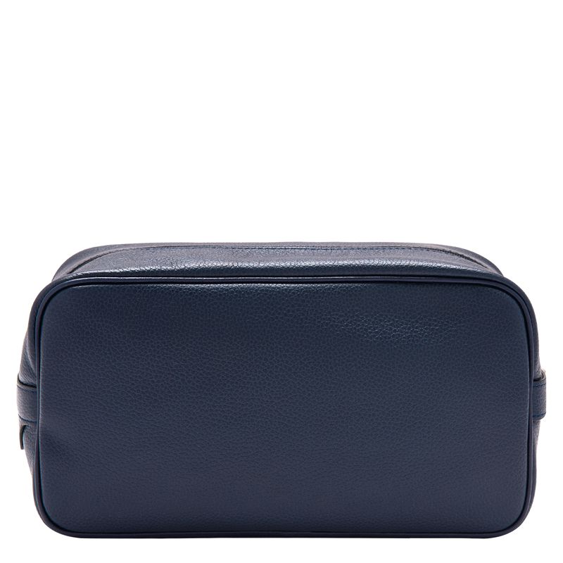 Navy Longchamp Le Foulonné Women Toiletry Bags | Indonesia-690KZHGDW