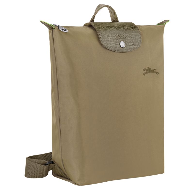 Olive Longchamp Le Pliage Green M Men Backpack | Indonesia-703RQNICT