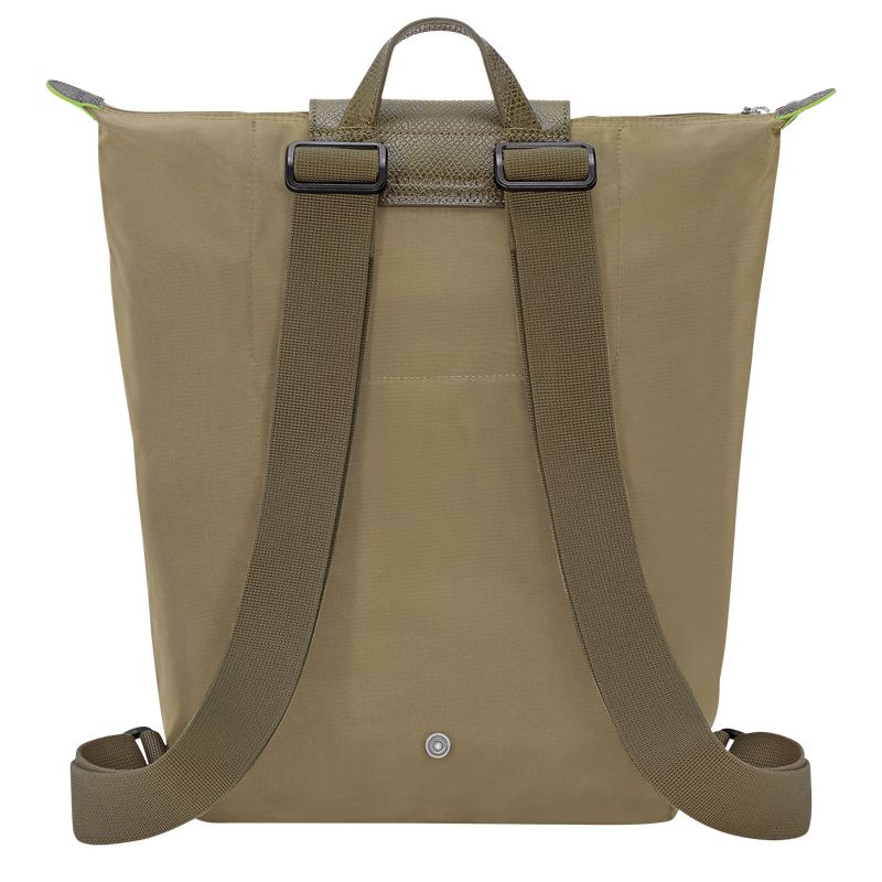 Olive Longchamp Le Pliage Green M Men Backpack | Indonesia-703RQNICT