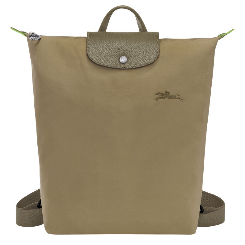 Olive Longchamp Le Pliage Green M Men Backpack | Indonesia-703RQNICT
