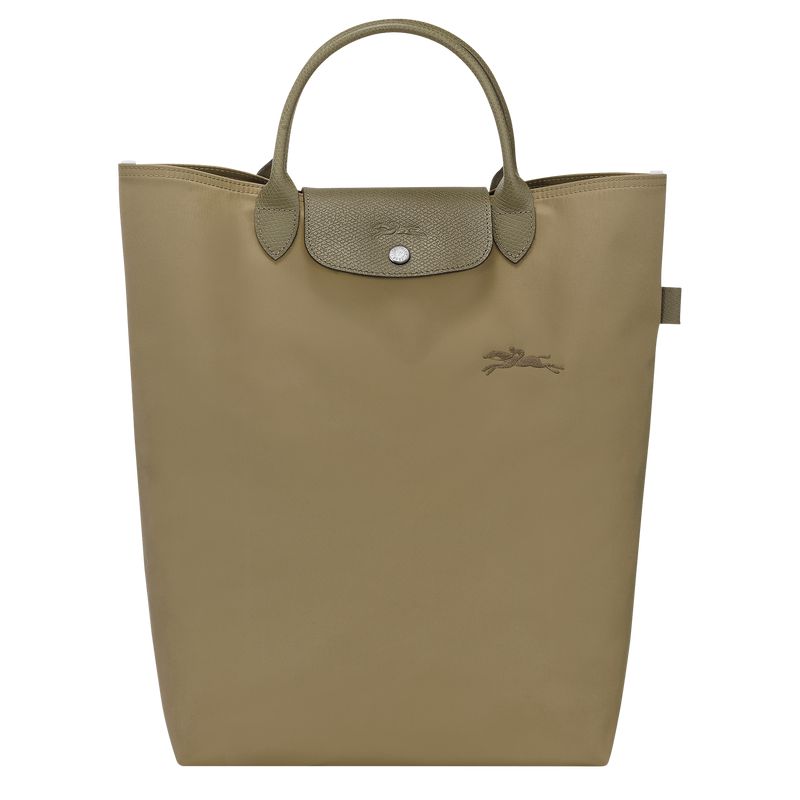 Olive Longchamp Le Pliage Green M Men Tote Bag | Indonesia-368REBWMS