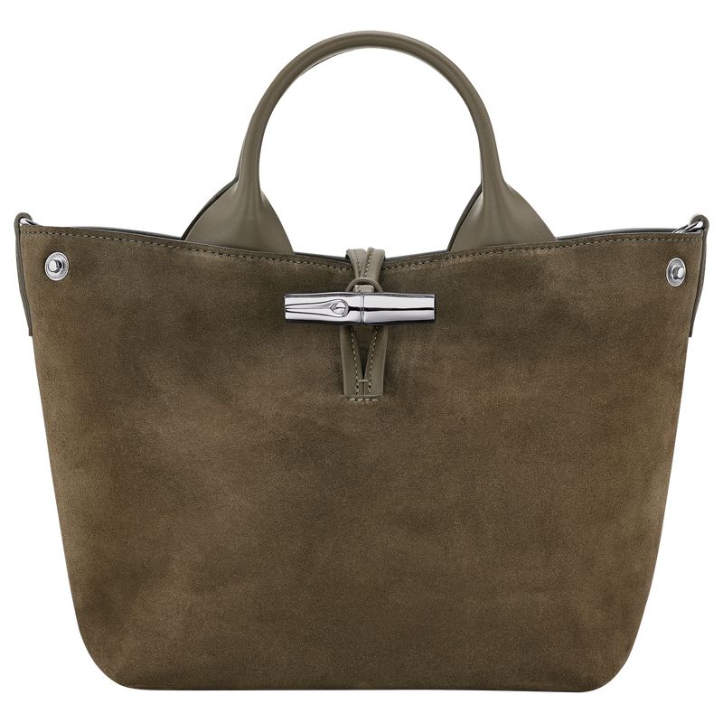 Olive Longchamp Le Roseau S Women Handbag | Indonesia-756KXYUJN