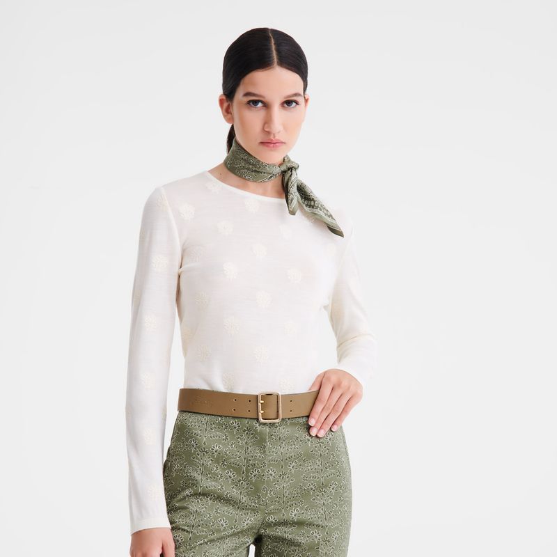 Olive / Multicolor Longchamp Leather Women Belt | Indonesia-079BFGZIL