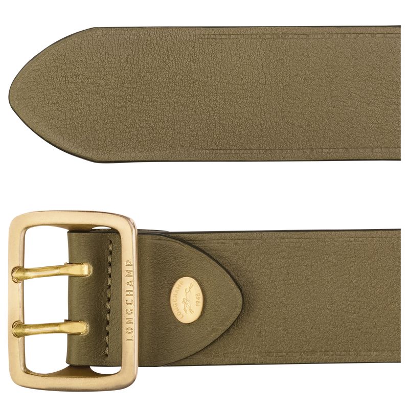 Olive / Multicolor Longchamp Leather Women Belt | Indonesia-079BFGZIL