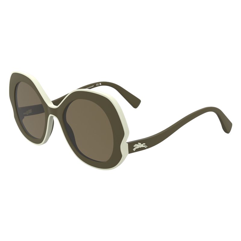 Olive / Multicolor Longchamp Plant Based Resin Women Sunglasses | Indonesia-435KXDSWI