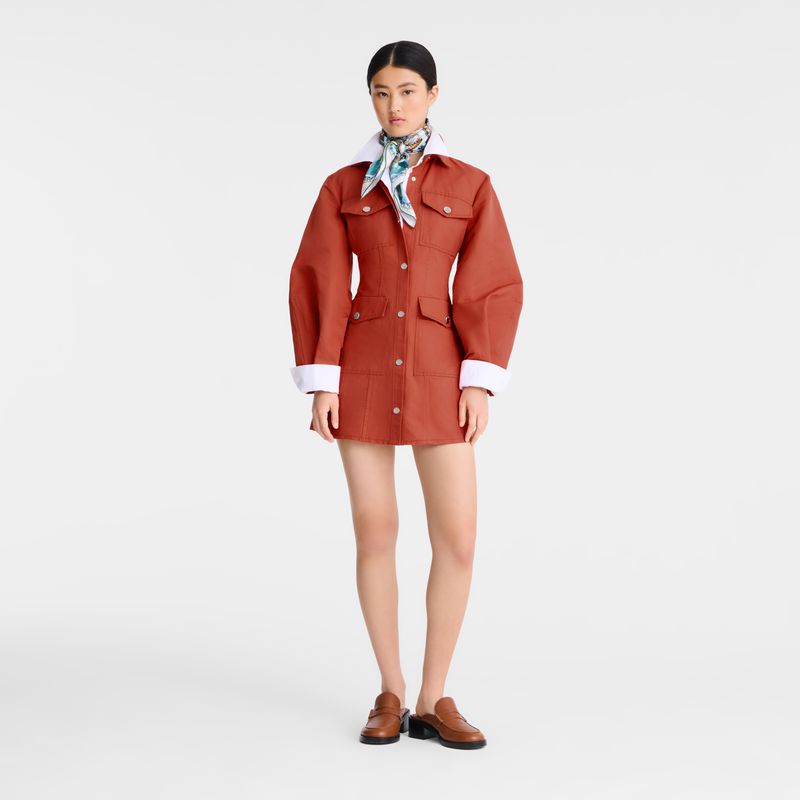 Pink Longchamp Canvas Women Dress | Indonesia-592YZTVHP