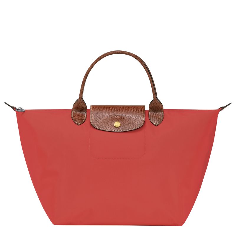 Pink Longchamp Le Pliage Original M Women Handbag | Indonesia-156SZDMPF
