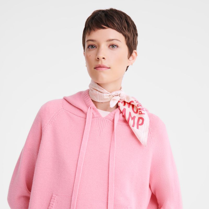 Pink / Multicolor Longchamp Eiffel Tower 1948 50 Women Scarf | Indonesia-507BOACUJ